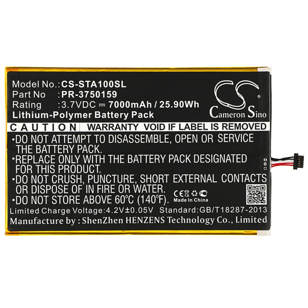 Batterie Sostituisce PR-3750159