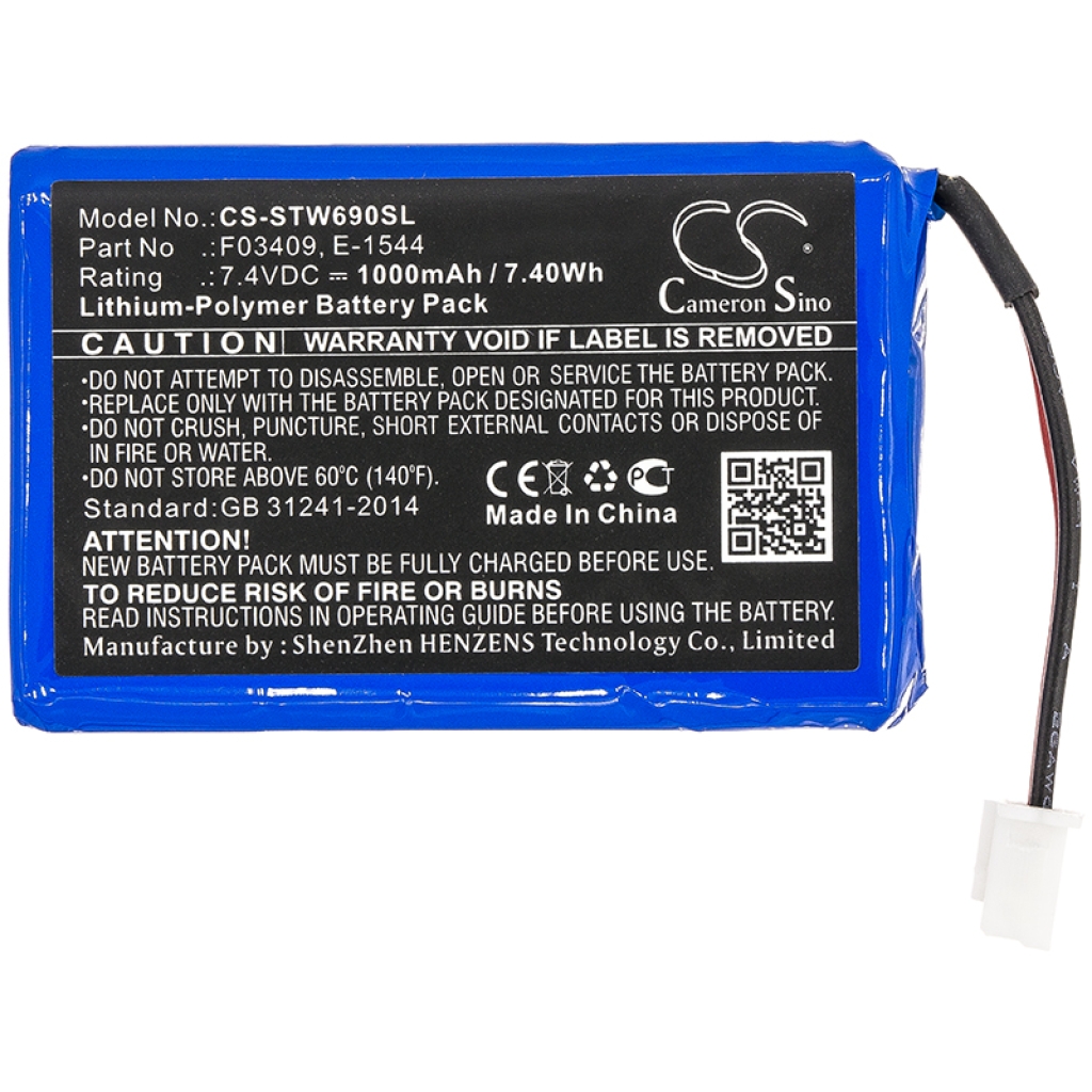 Sostituzione della batteria compatibile per Satlink E-1544,F03409