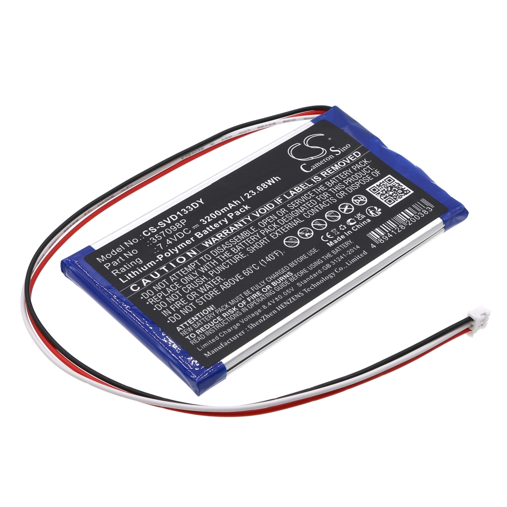 Sostituzione della batteria compatibile per SYLVANIA 357098P