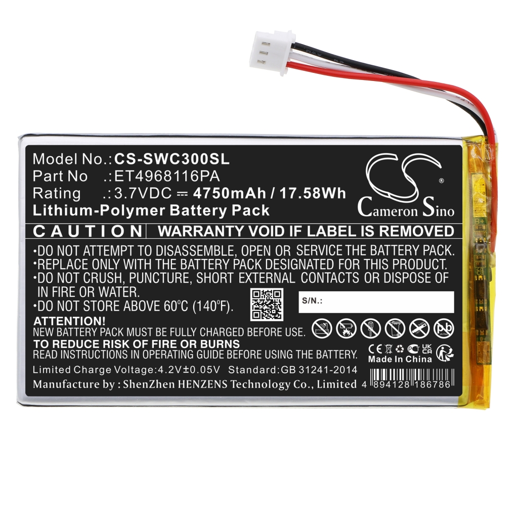 Battery Replaces ET4968116PA