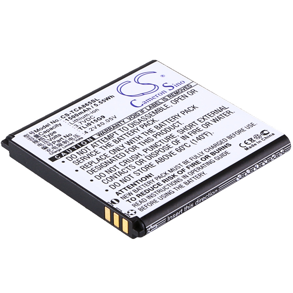 Batteria del telefono cellulare TCL J320T (CS-TCA865SL)