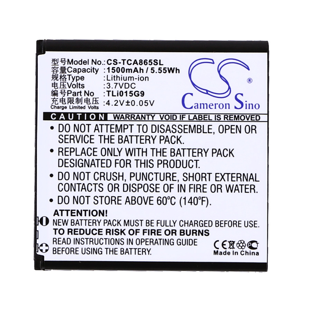 Batterie Sostituisce TLi015G9