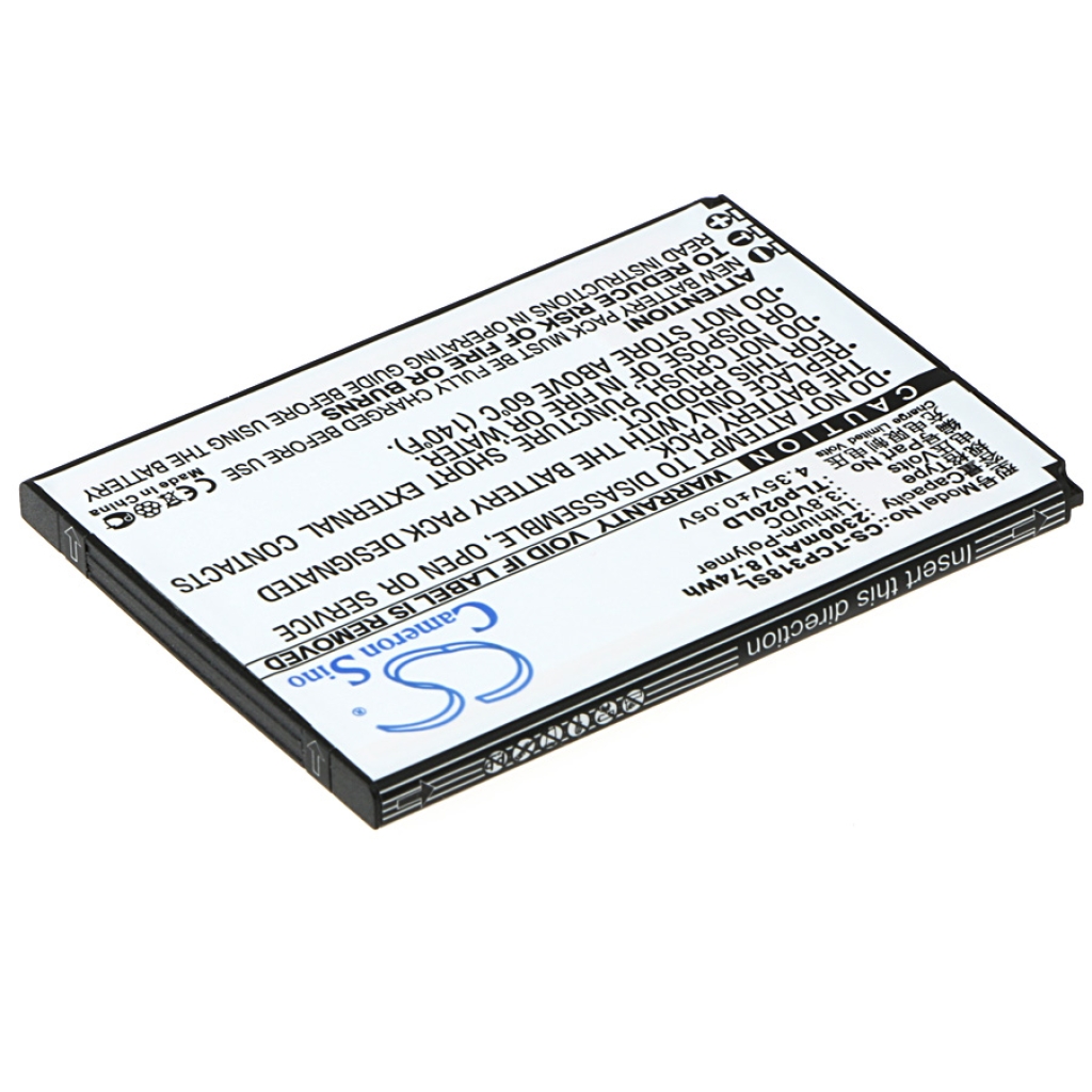 Batteria del telefono cellulare TCL P307L (CS-TCP318SL)