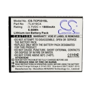 CS-TCP331SL<br />Batteries for   replaces battery TLi019CA