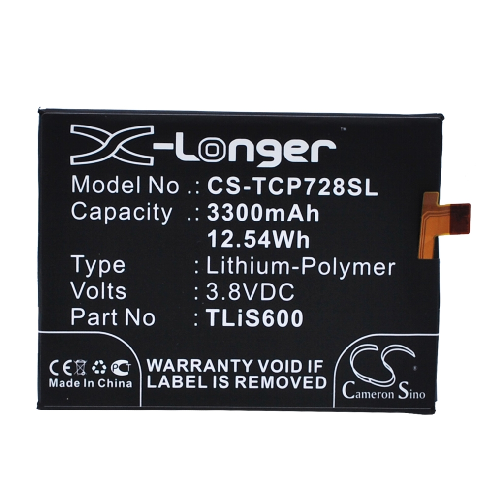 Sostituzione della batteria compatibile per TCL LI3834T43P6H886740,TLIS600