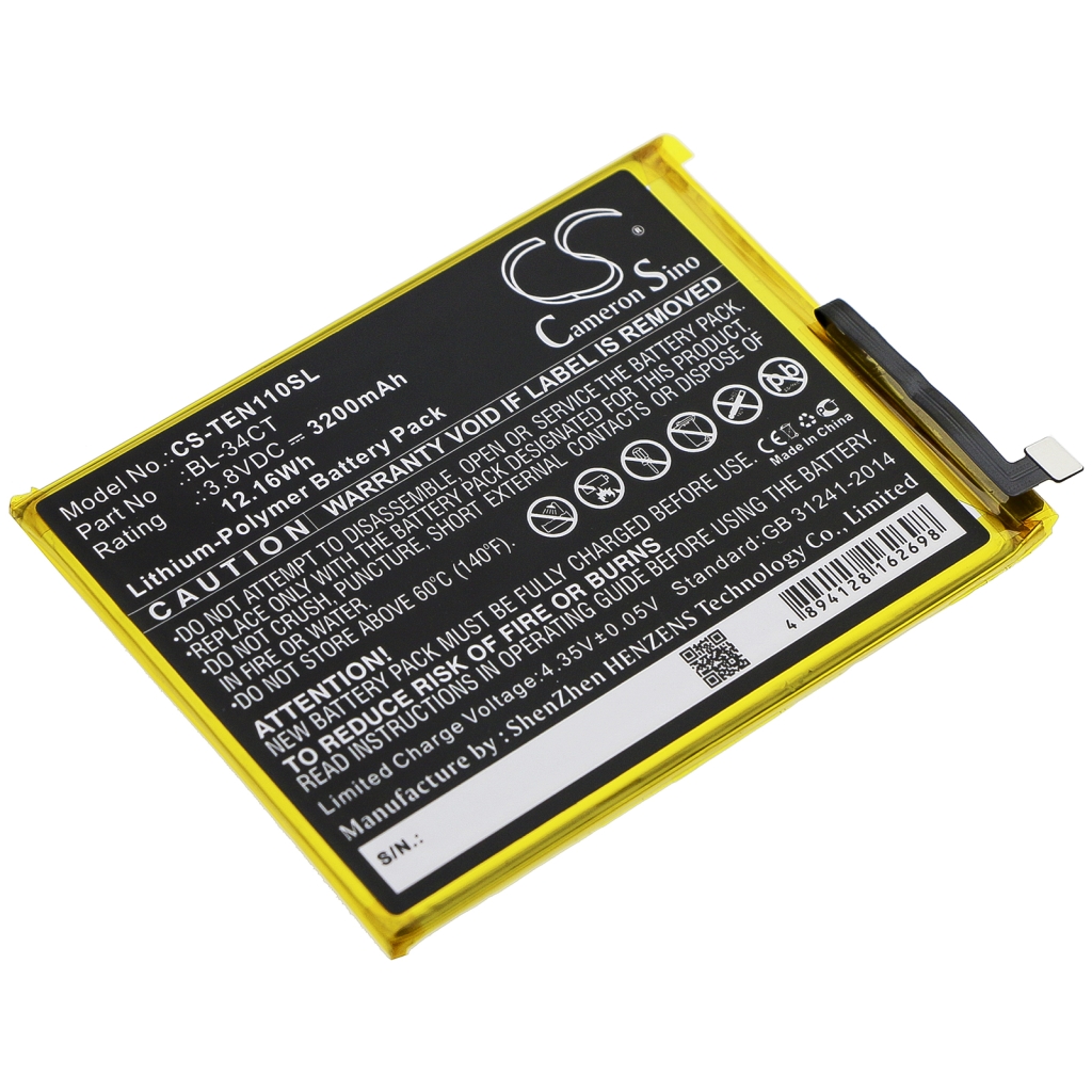 Batteria del telefono cellulare Tecno Camon iSky3 (CS-TEN110SL)