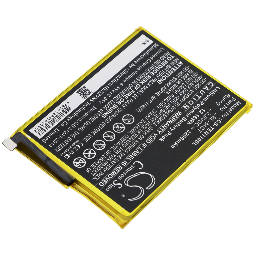 Batteria del telefono cellulare Tecno Camon i4 (CS-TEN110SL)