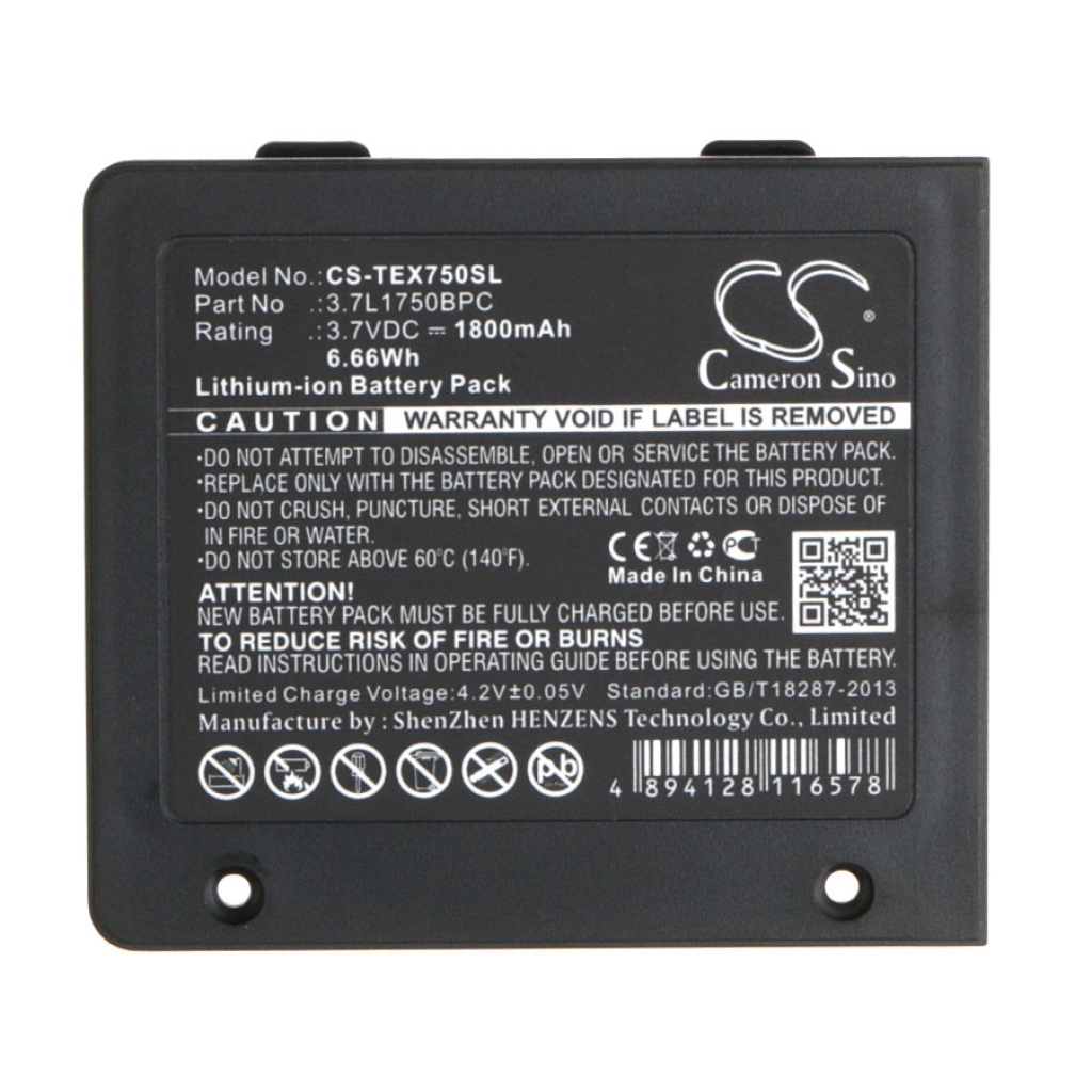 Sostituzione della batteria compatibile per Texas Instruments 3.7L1750BPC