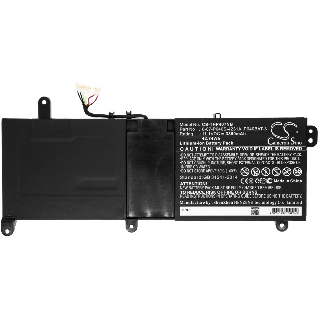 Batterie Sostituisce P640BAT-3