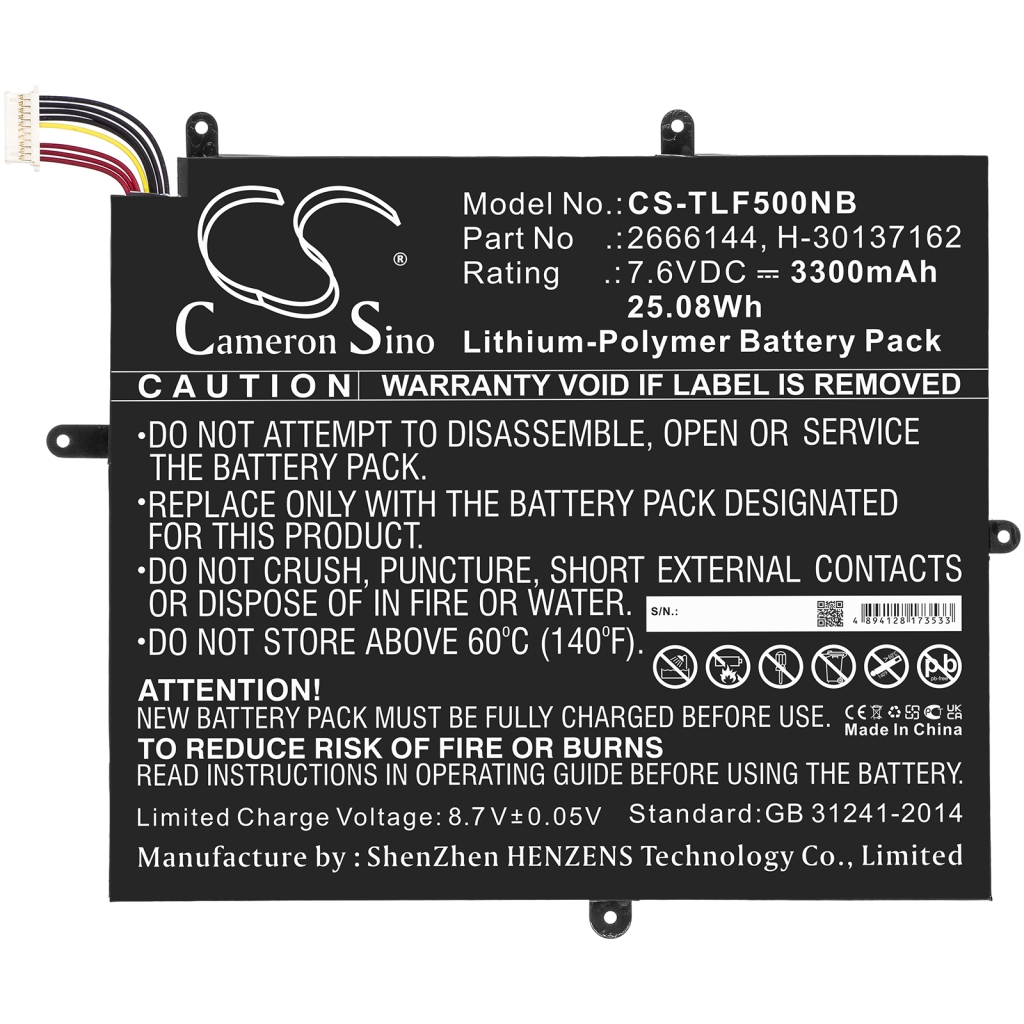 Batterie Sostituisce 2666144