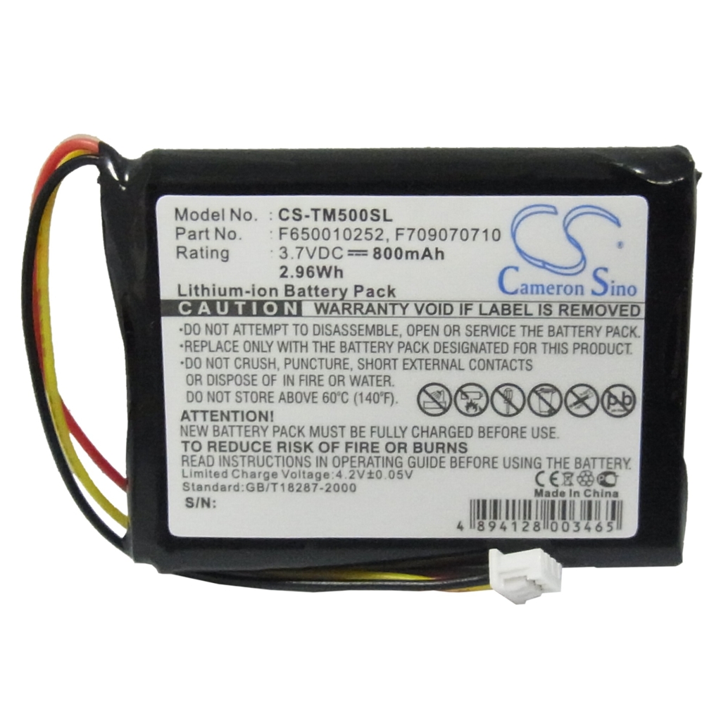 Sostituzione della batteria compatibile per TomTom F650010252,F709070710