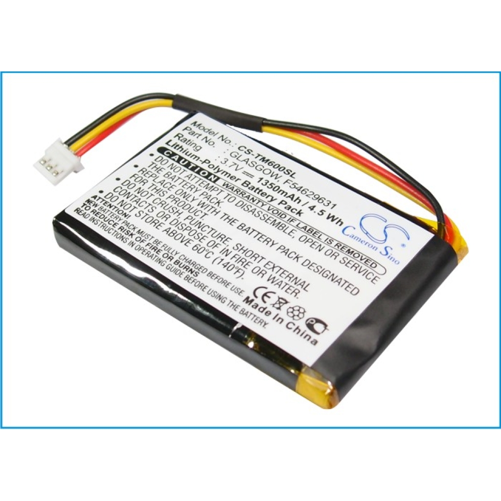 Sostituzione della batteria compatibile per TomTom F54629631,GLASGOW