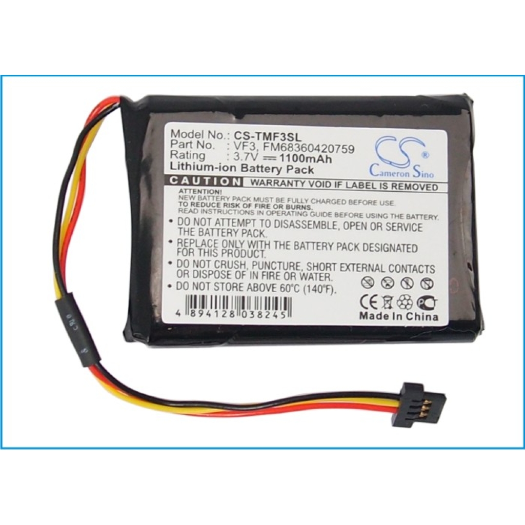 Sostituzione della batteria compatibile per TomTom FM68360420759,VF3,VF3F