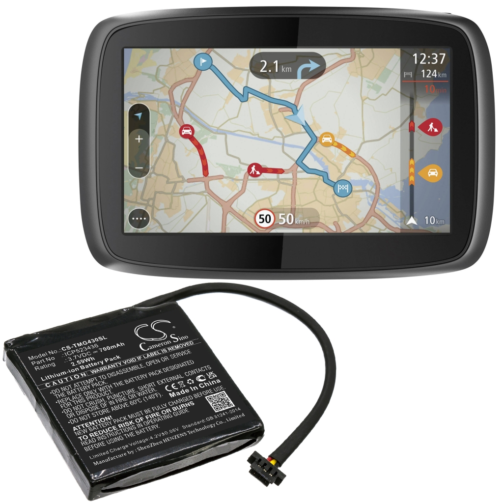 Batteria GPS, navigatore TomTom CS-TMG430SL