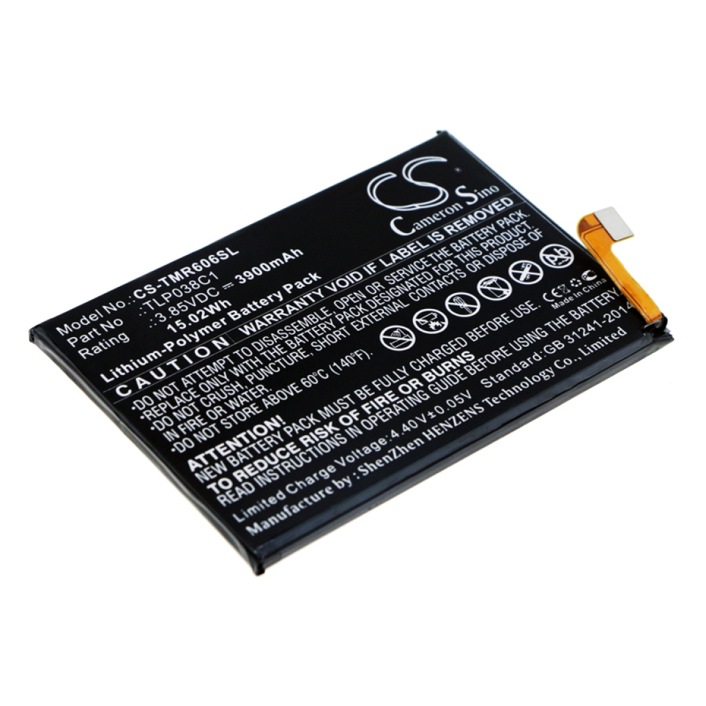 Batteria del telefono cellulare Alcatel 7 LTE (CS-TMR606SL)