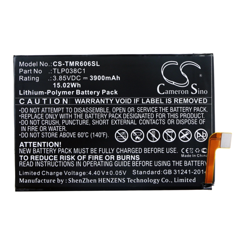 Sostituzione della batteria compatibile per Alcatel TLP038C1