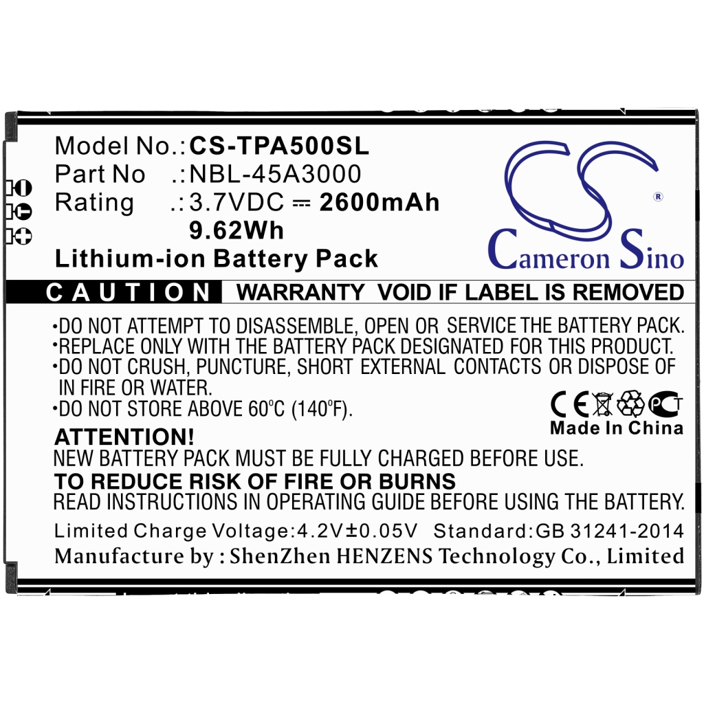 Batterie Sostituisce NBL-45A3000