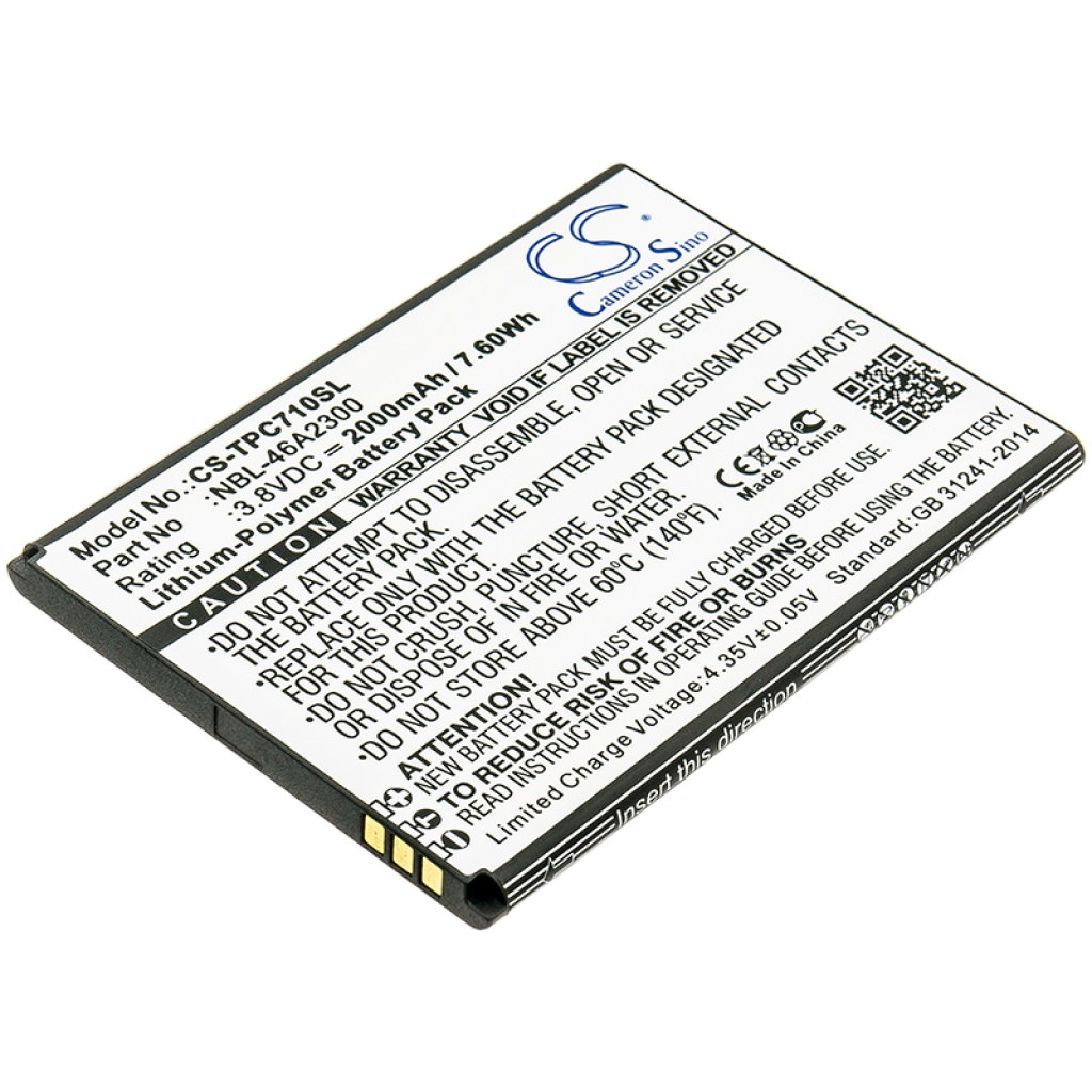 Batteria del telefono cellulare Neffos C7a (CS-TPC710SL)