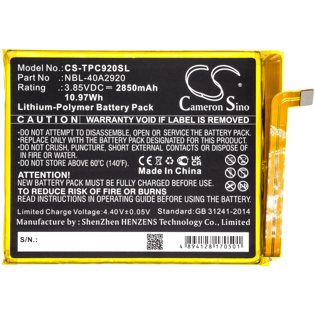 Batteria del telefono cellulare Tp-link CS-TPC920SL