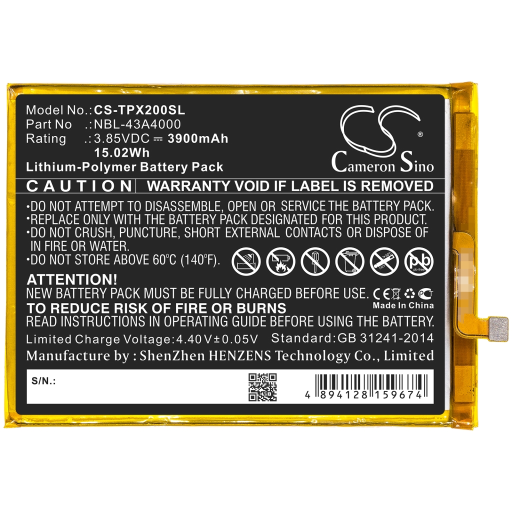 Batterie Sostituisce NBL-43A4000