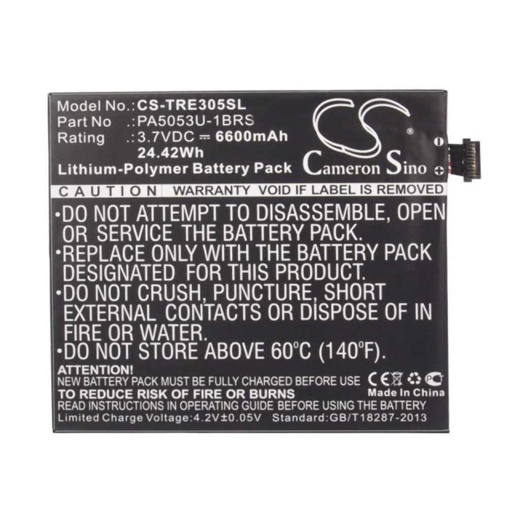 Tablet Battery Toshiba CS-TRE305SL