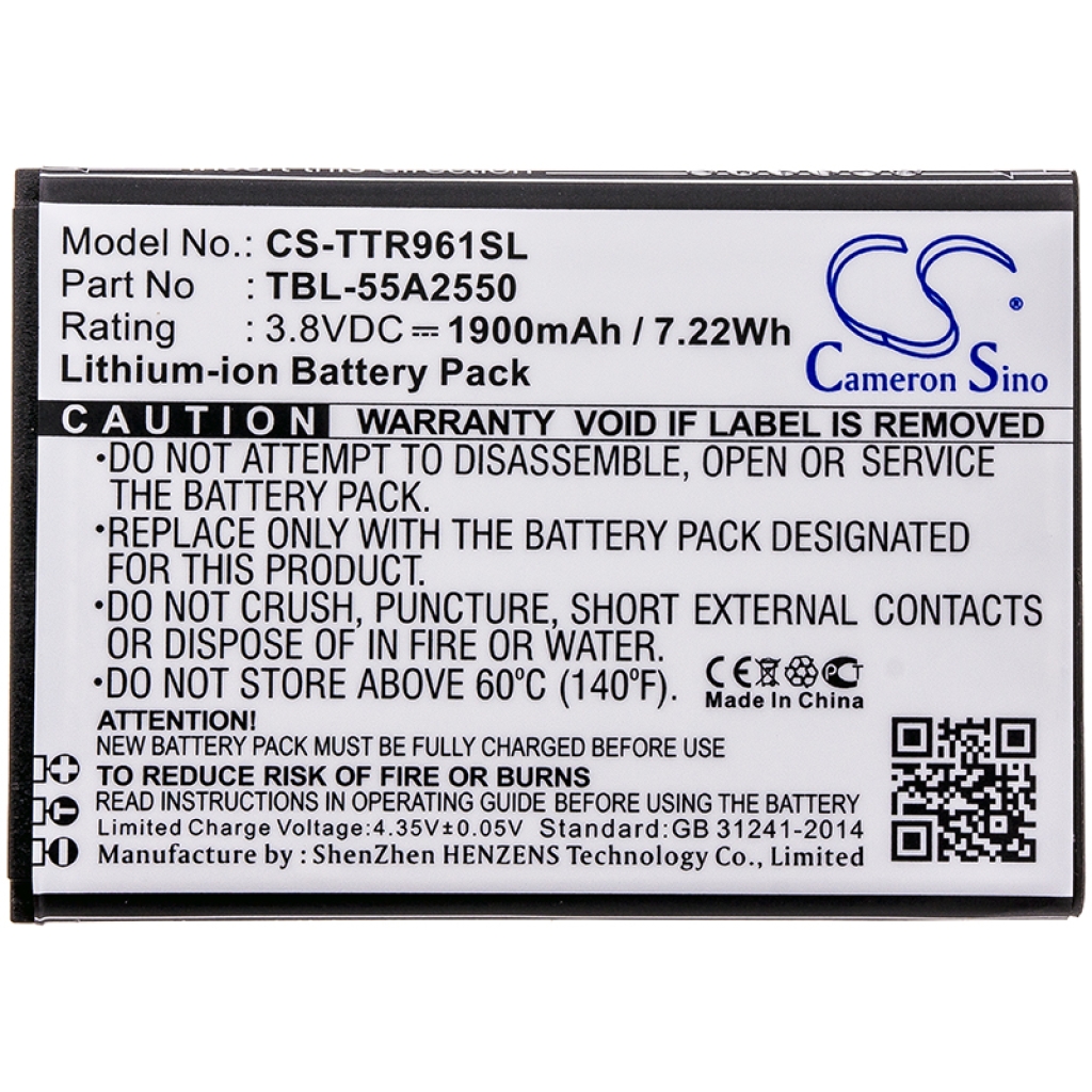 Batterie Sostituisce TBL-55A2550