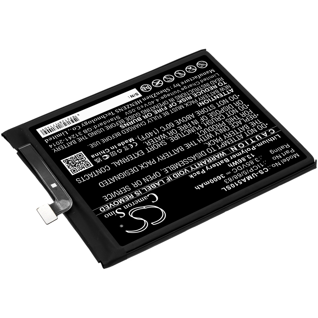 Compatible battery replacement for Umi 1ICP/5/68/83