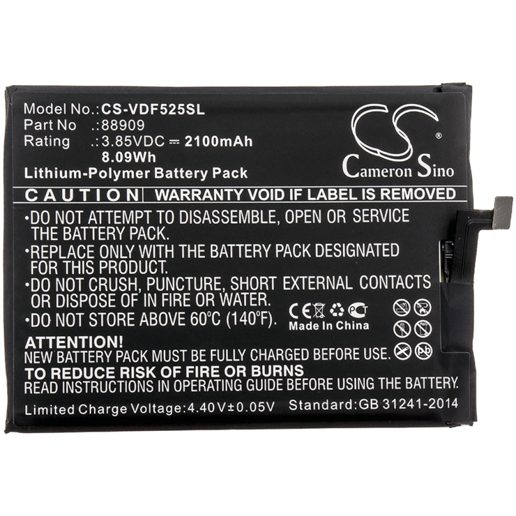 Batteria del telefono cellulare Vodafone 88909 (CS-VDF525SL)