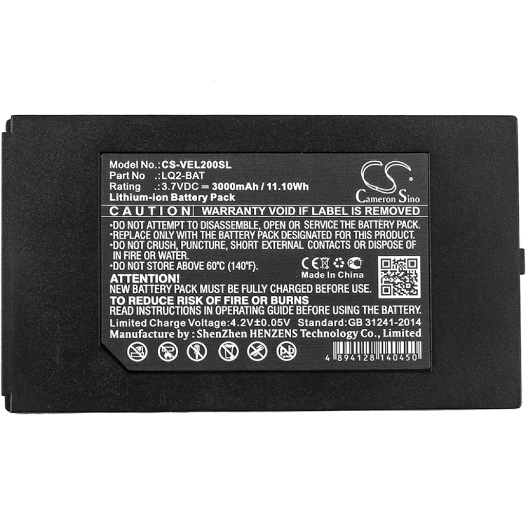 Sostituzione della batteria compatibile per Vernier LQ2-BAT