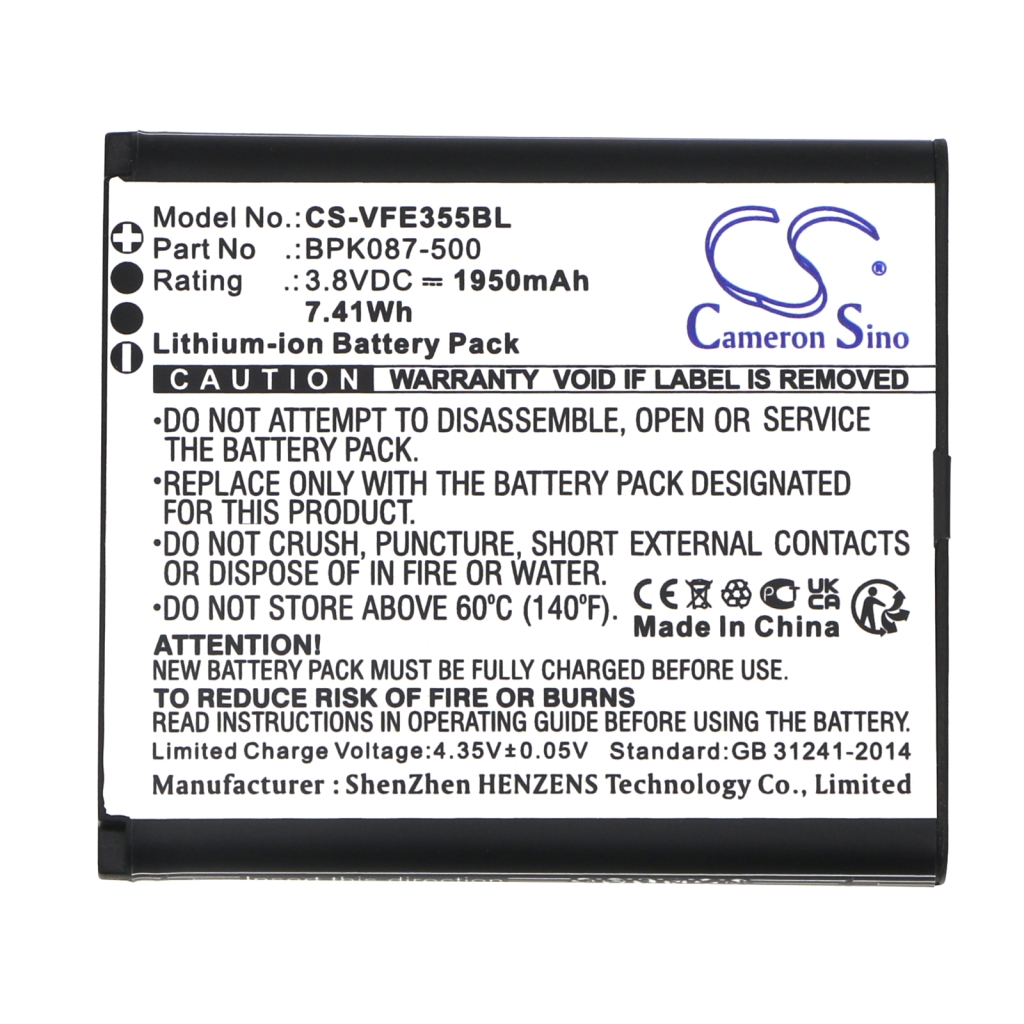 Batterie Sostituisce BPK087-500