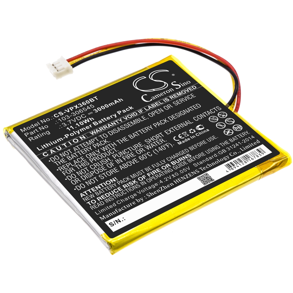 Sostituzione della batteria compatibile per Visonic 103-306545