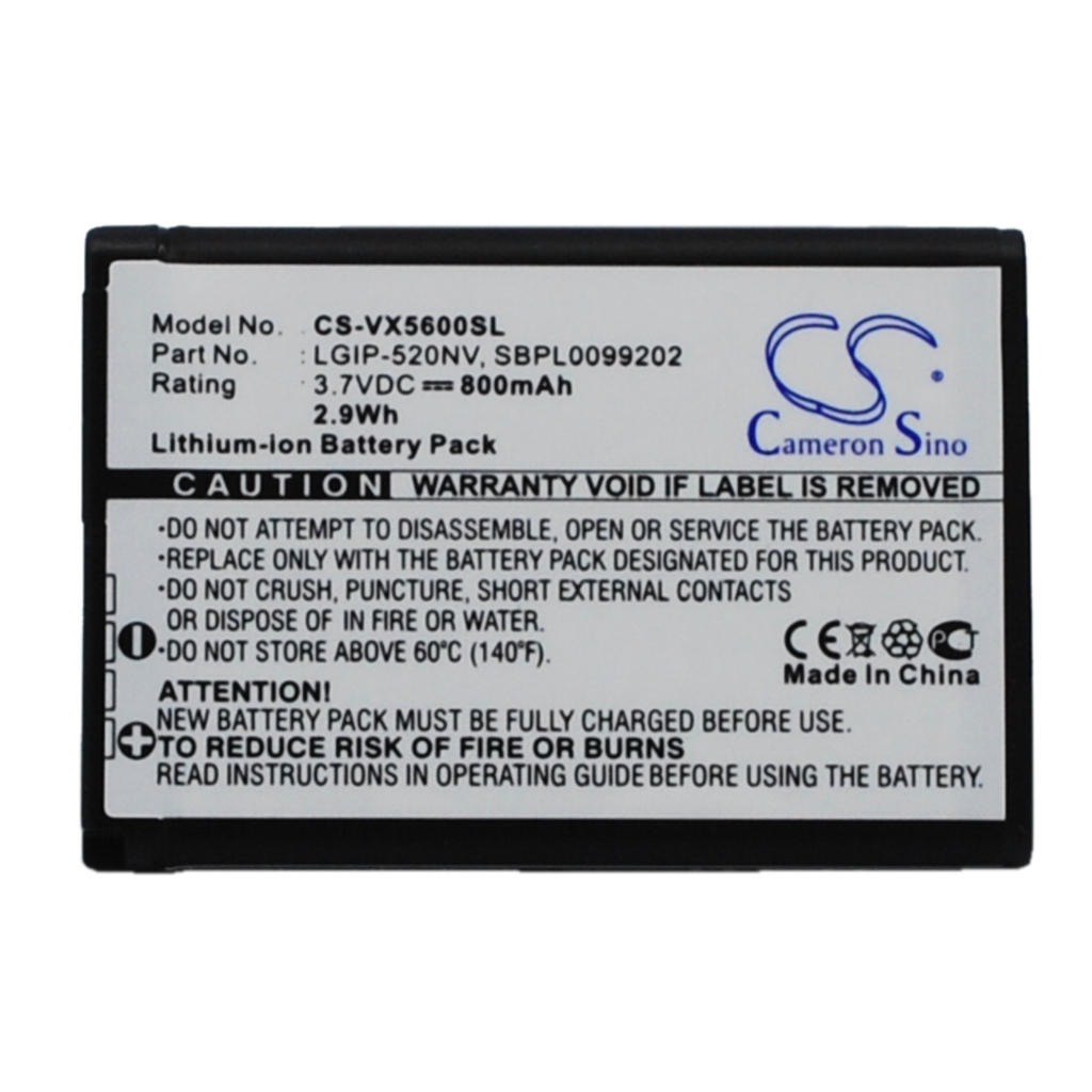 Batteria del telefono cellulare LG CS-VX5600SL