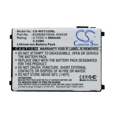 Sostituzione della batteria compatibile per Wasp 1400-202501G,191-908304-200,201709,4006-0319,600538...