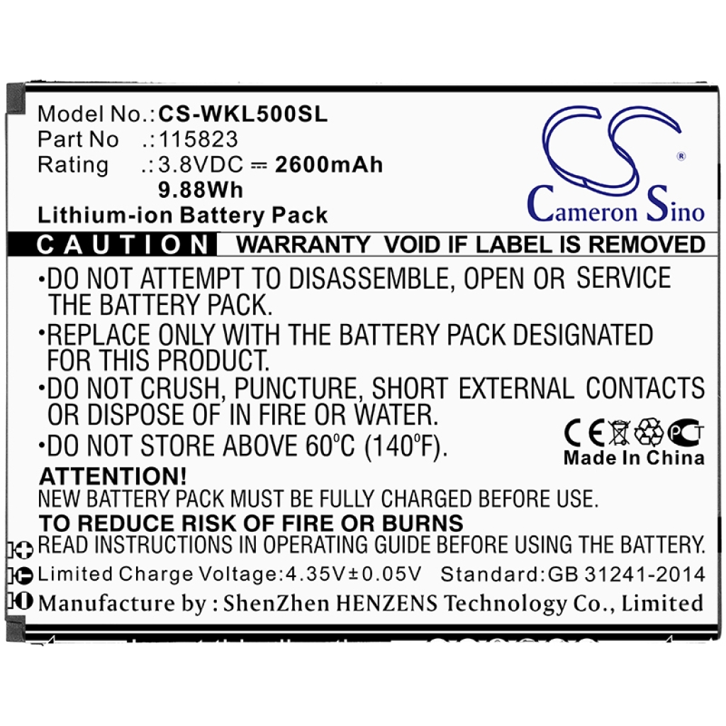 Batterie Sostituisce 115823