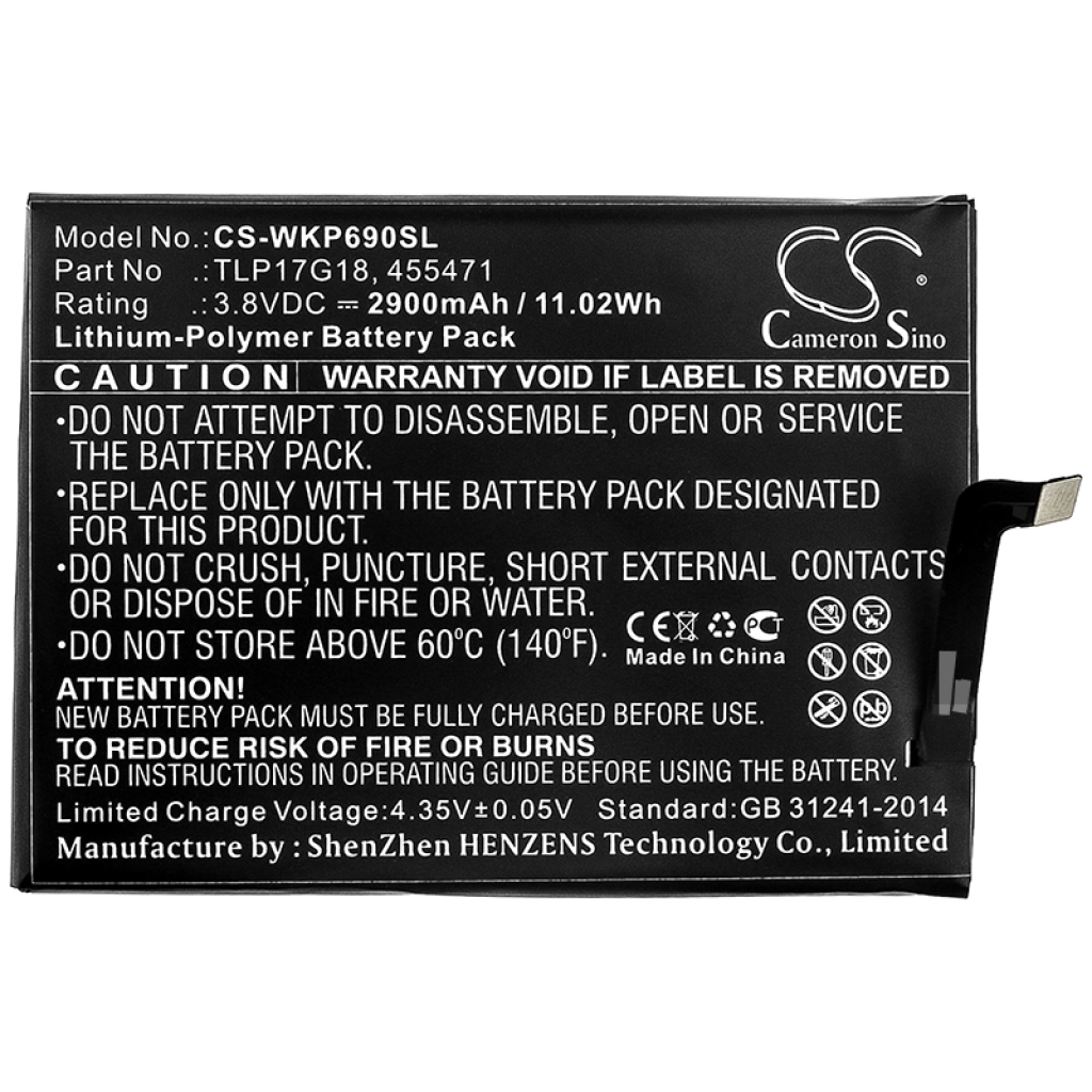 Batterie Sostituisce 455471