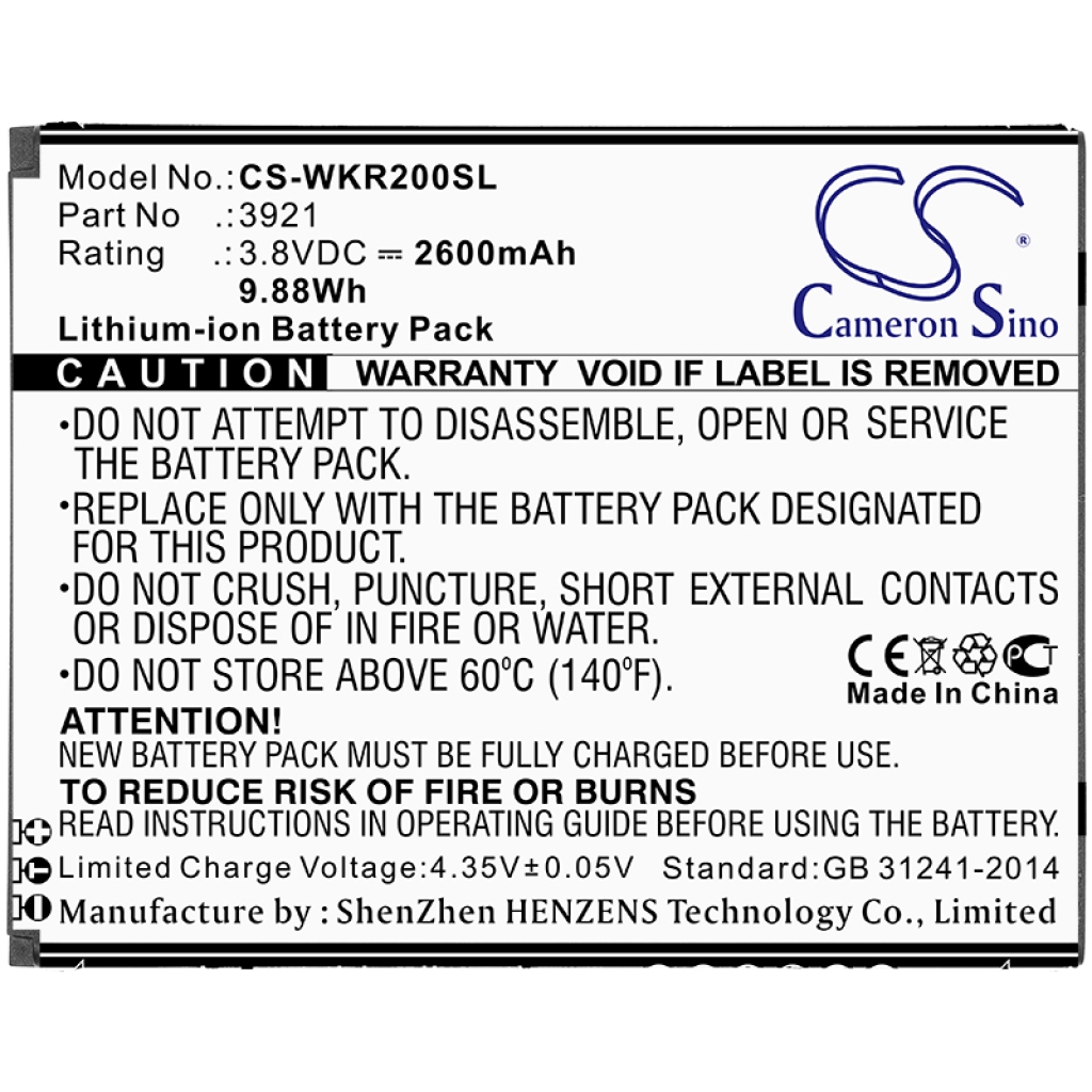 Batterie Sostituisce 3921