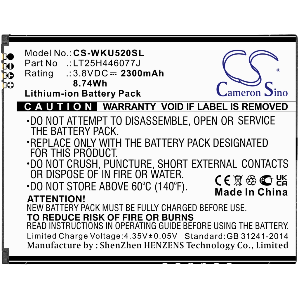 Batterie Sostituisce LT25H446077J