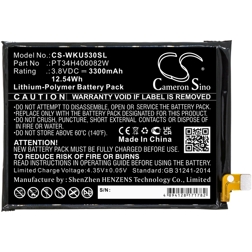 Battery Replaces PT34H406082W