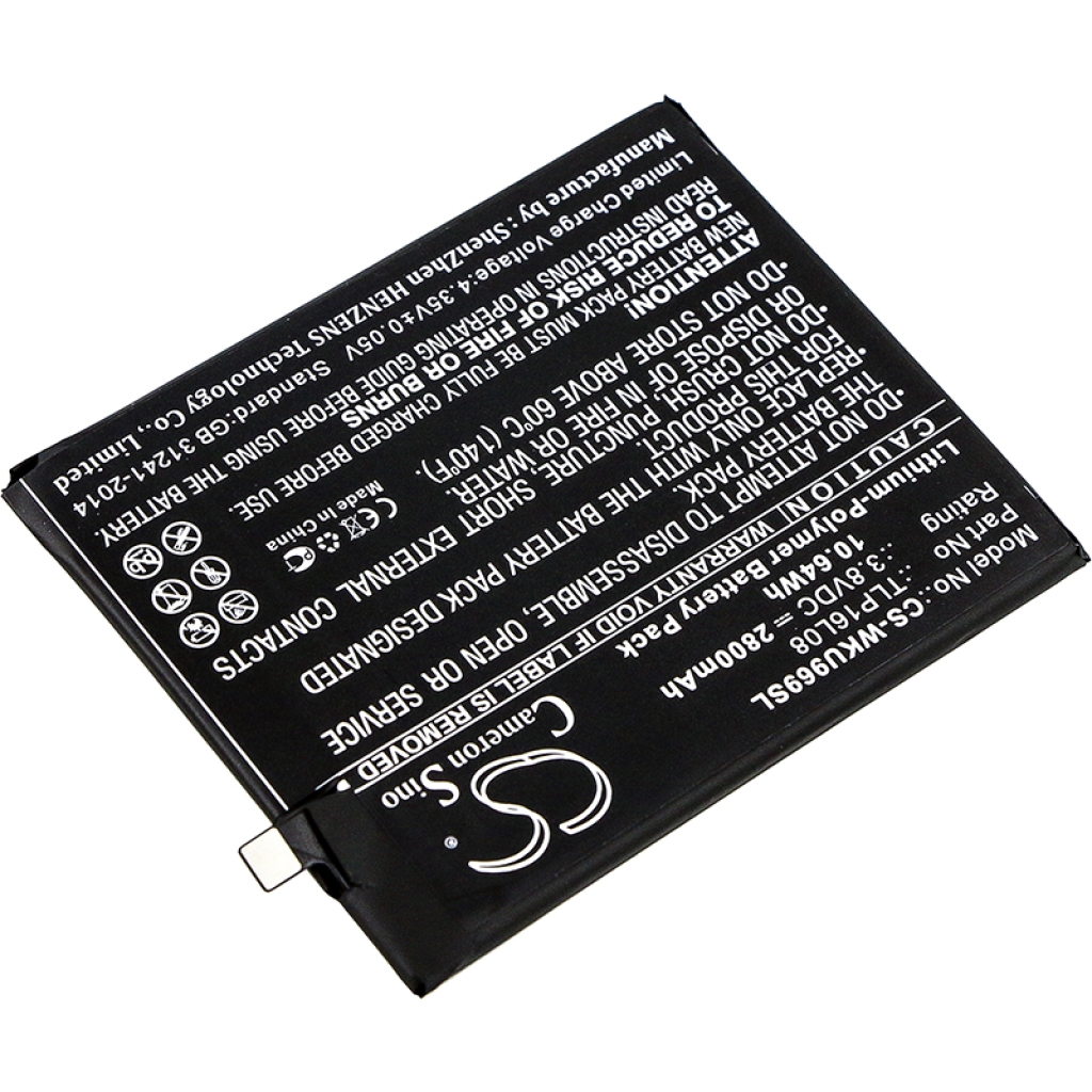 Sostituzione della batteria compatibile per Wiko TLP16L08