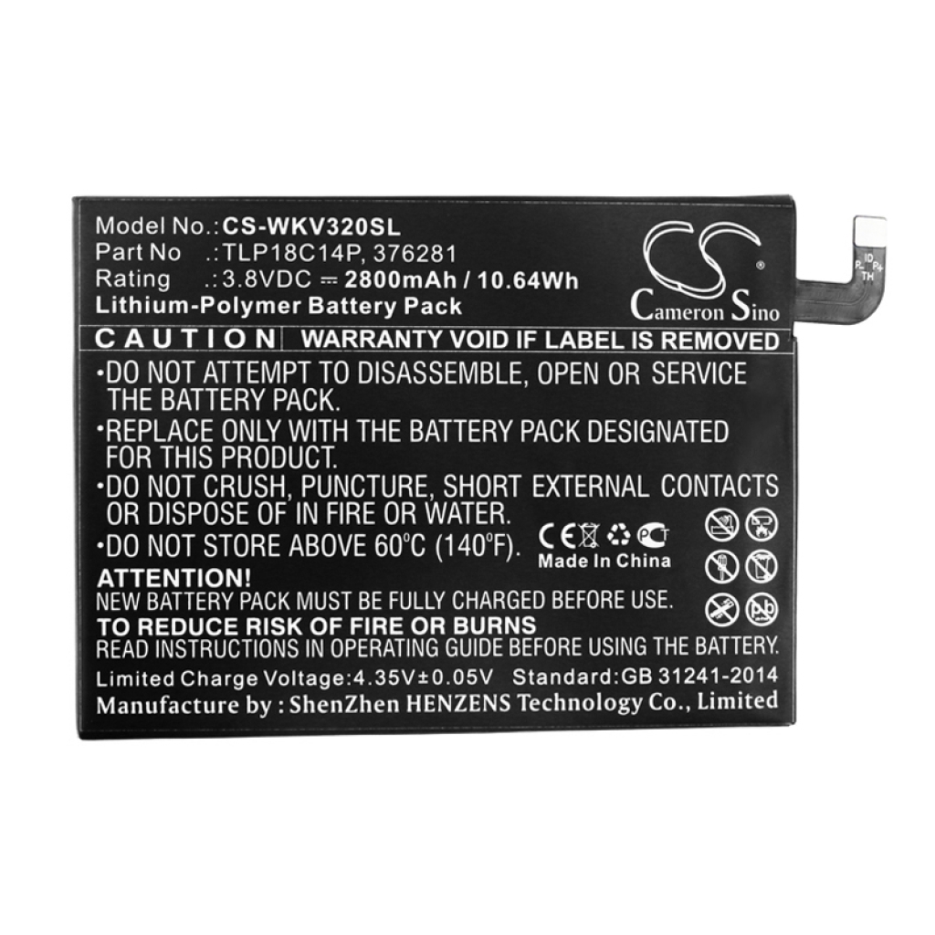 Batterie Sostituisce TLP18C14P