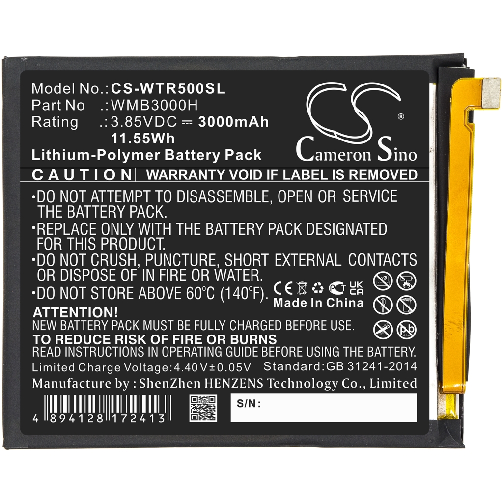 Batterie Sostituisce WMB3000H