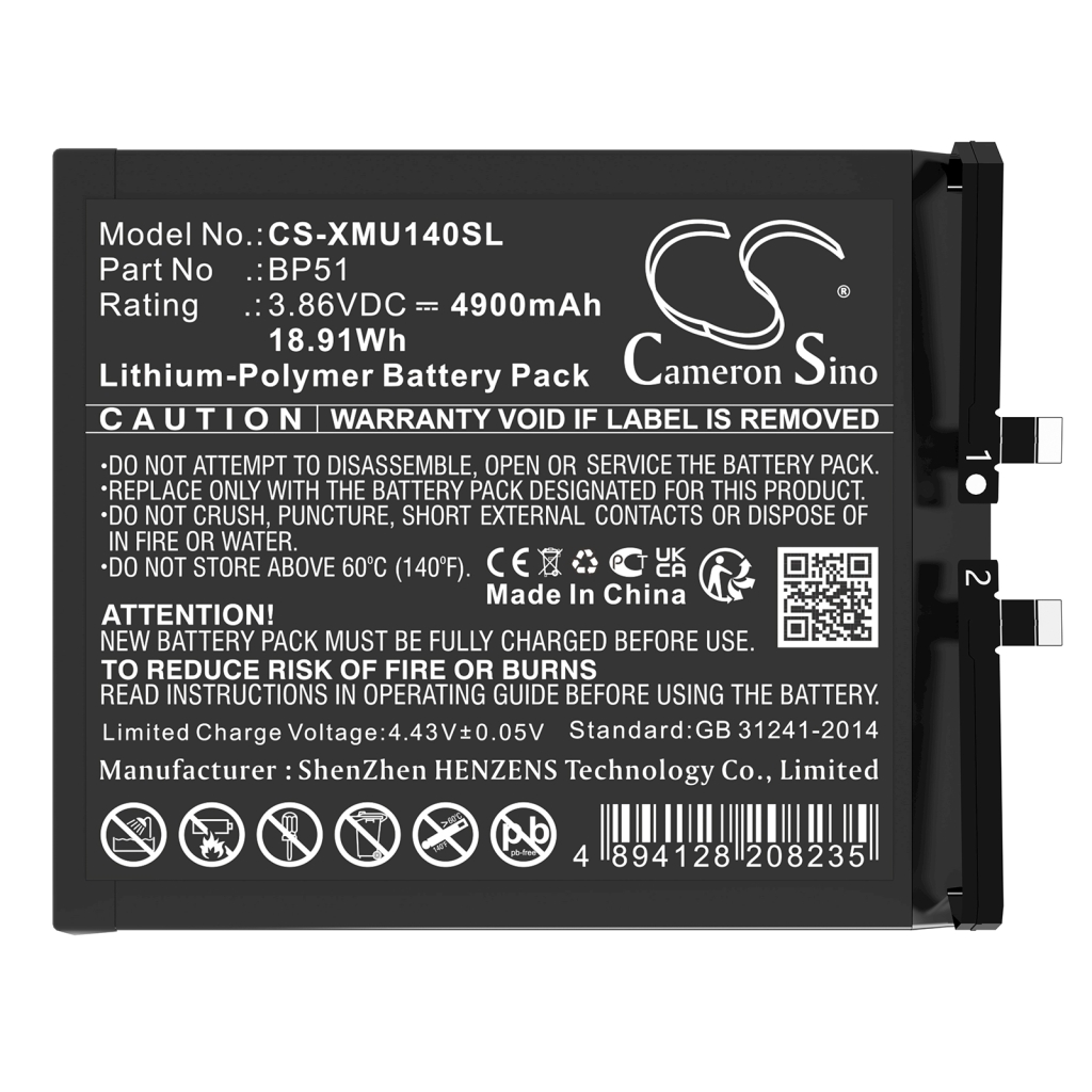 Batteria del telefono cellulare Xiaomi 14 Ultra (CS-XMU140SL)