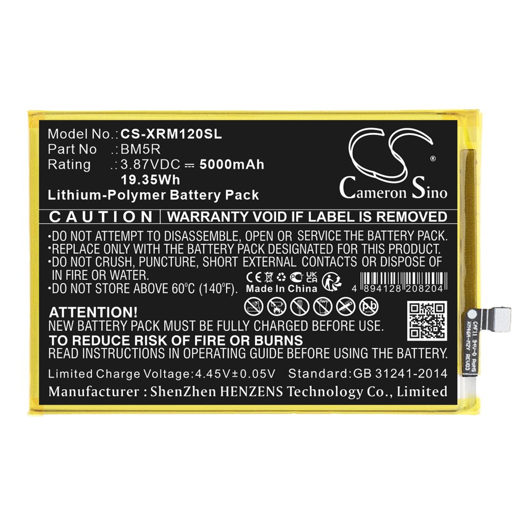 Batteria del telefono cellulare Redmi 12 5G (CS-XRM120SL)