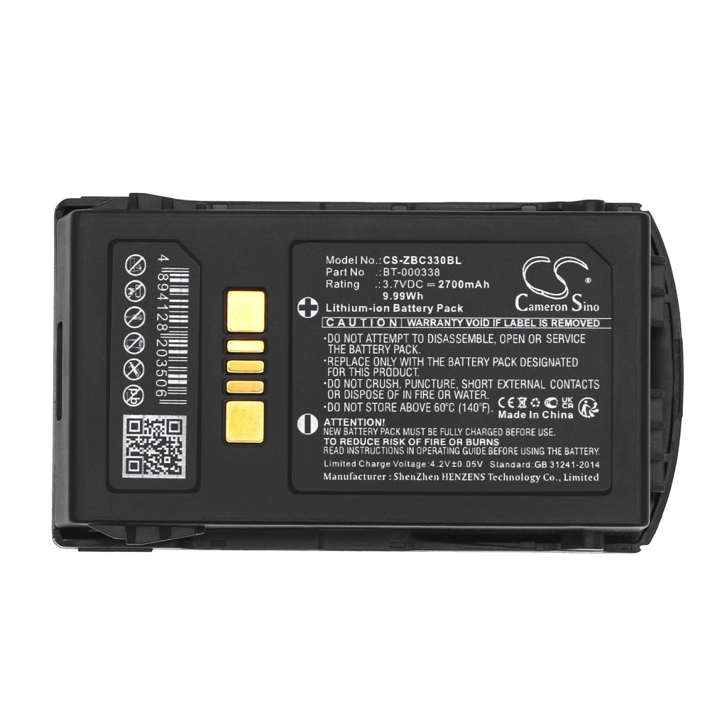 Codice a barre, batteria dello scanner Zebra CS-ZBC330BL