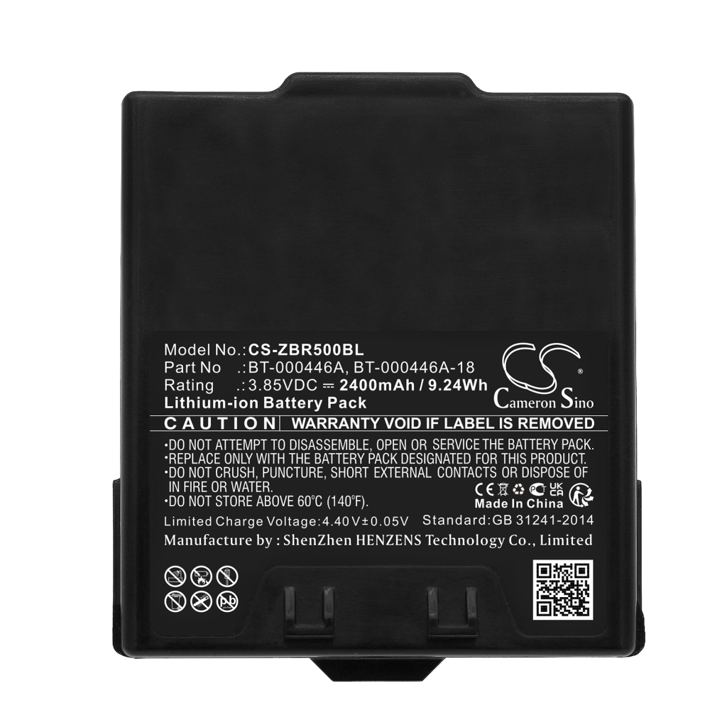 Codice a barre, batteria dello scanner Zebra WS5001