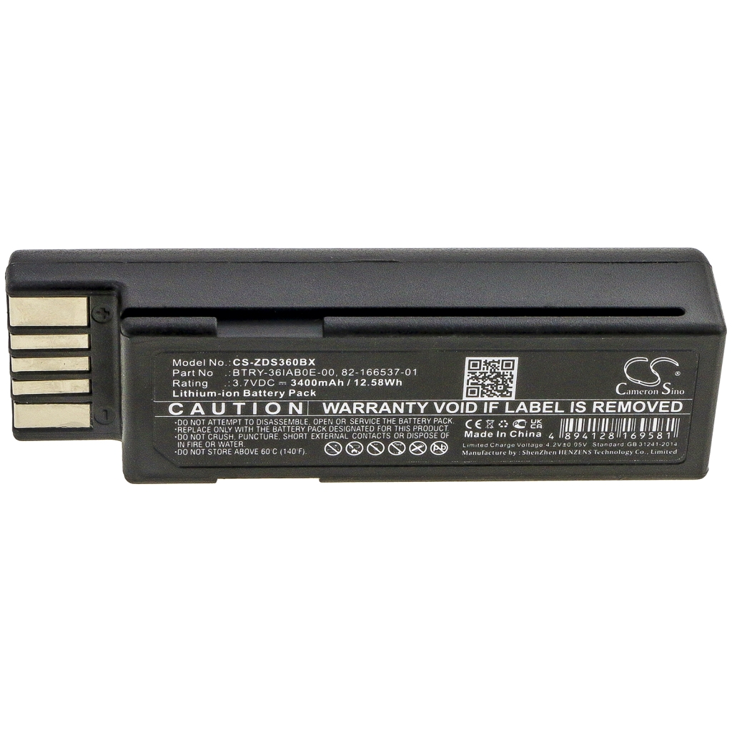 Codice a barre, batteria dello scanner Zebra LS3678