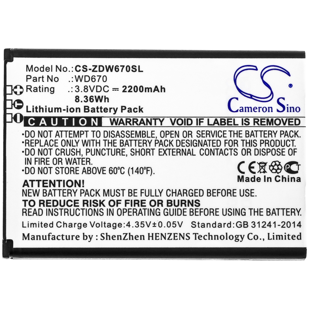 Batterie Sostituisce H15418