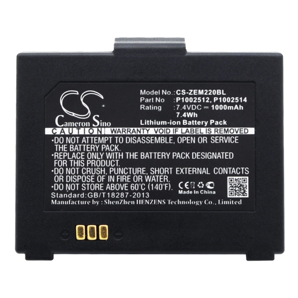 Printer Battery Zebra CS-ZEM220BL