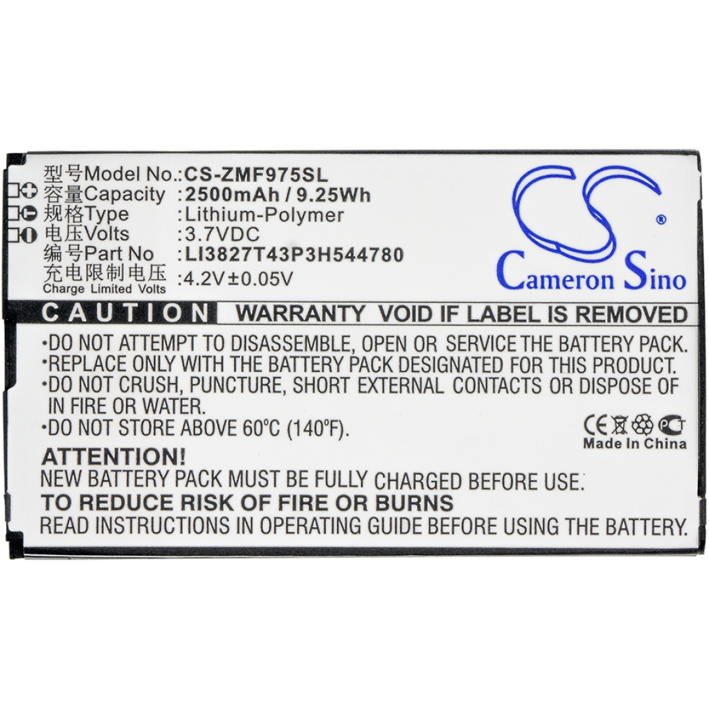 Batterie Sostituisce LI3827T43P3H544780