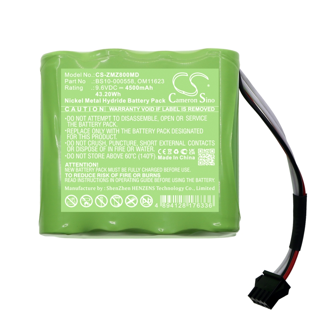 Sostituzione della batteria compatibile per Zyno medical BS10-000558,OM11623